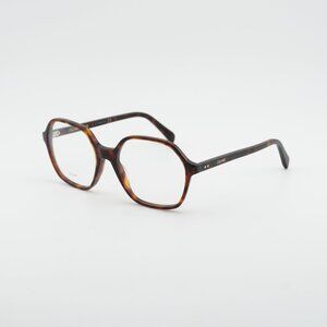 Celine CL50089I 054 Eyeglasses Red Havana 54mm Geometric Frame